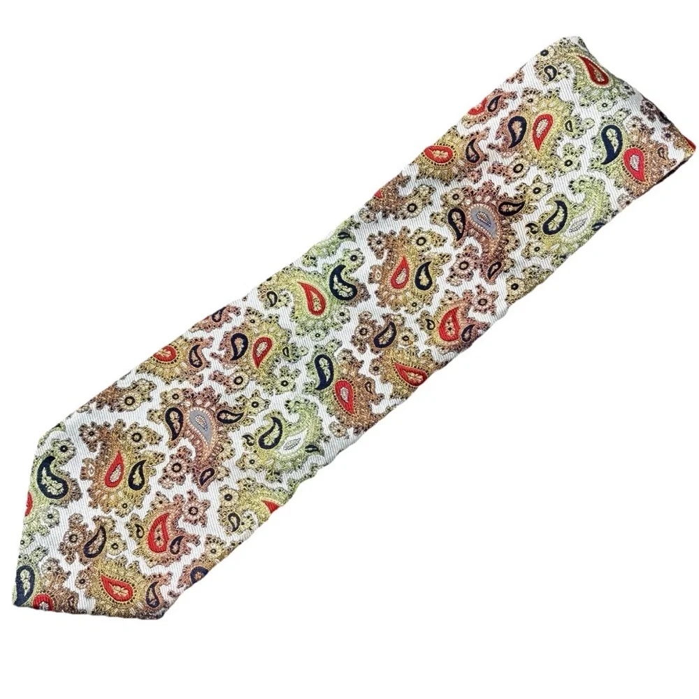 Silk Paisley Tie Business Formal Office Wedding‎ Classic Boho